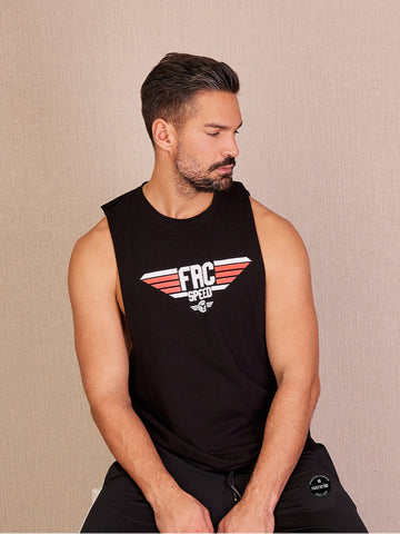 BRANDY-01 black, men's cotton tracksuit