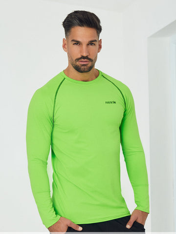 BOYS-59/01 green, men's long-sleeved sports top