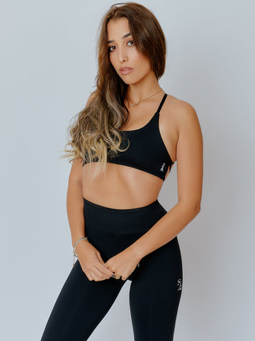 SIMONE-01 black, women's sports top