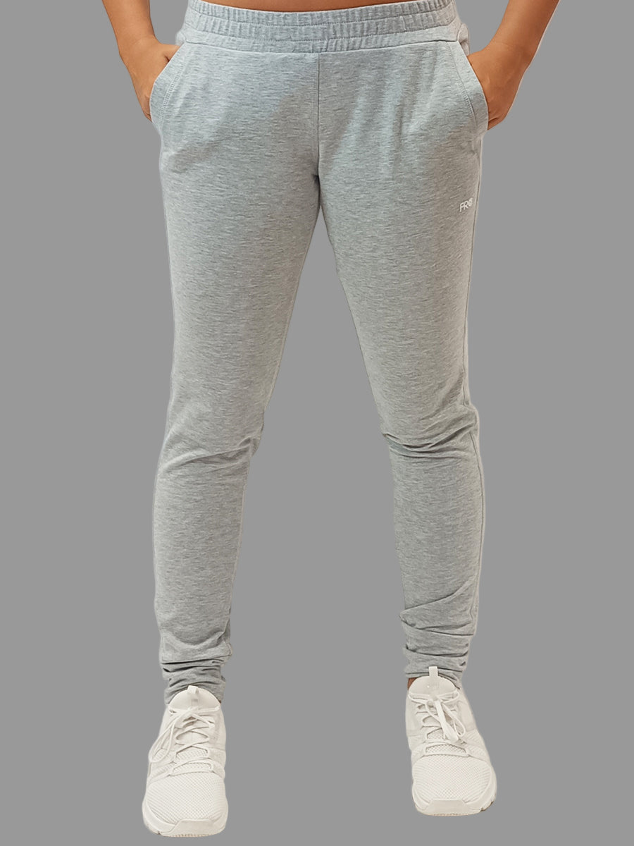 HAVENLY-05-SZÜRKE MELANGE PASSZÉS SZÁRÚ PAMUT NADRÁG