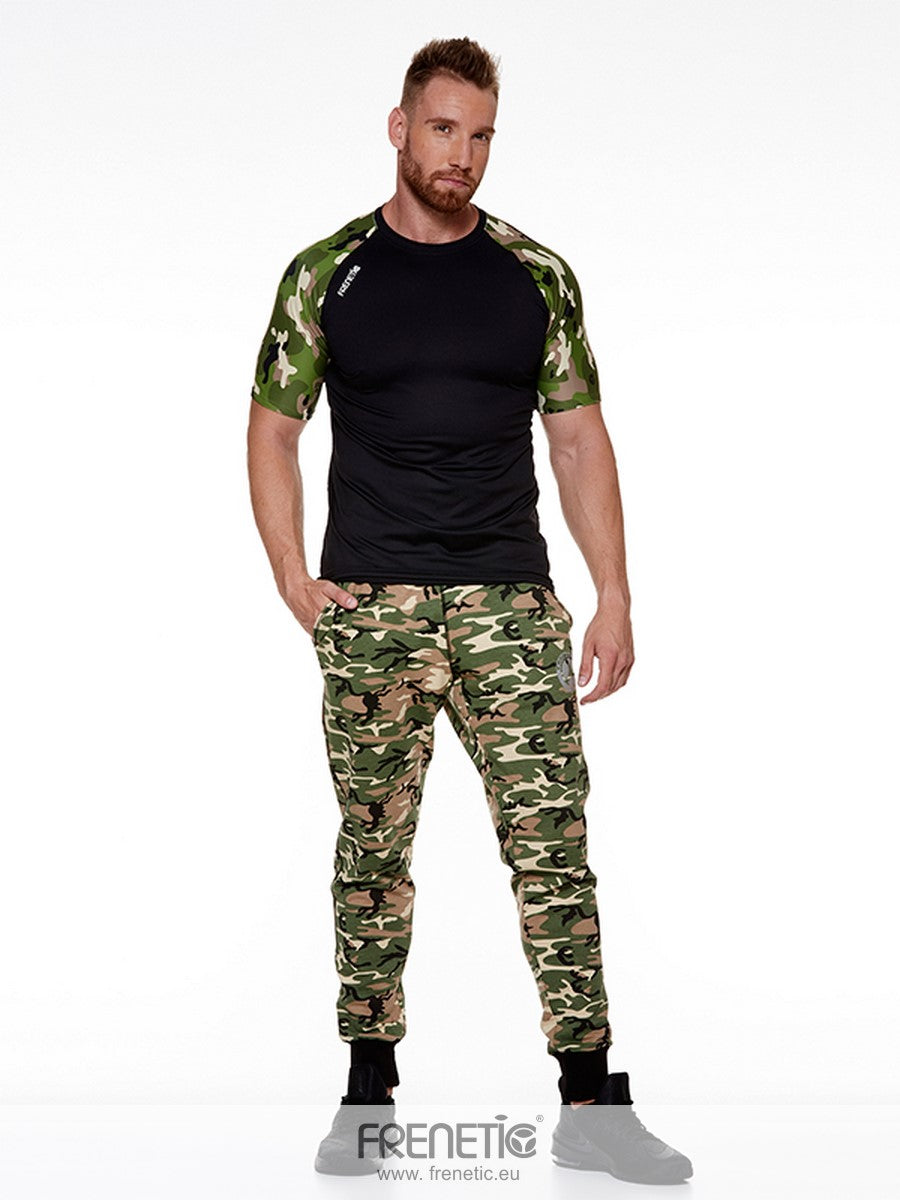 ZIGOR-55-Férfi terepmintás pamut melegítőnadrág – FRENETIC