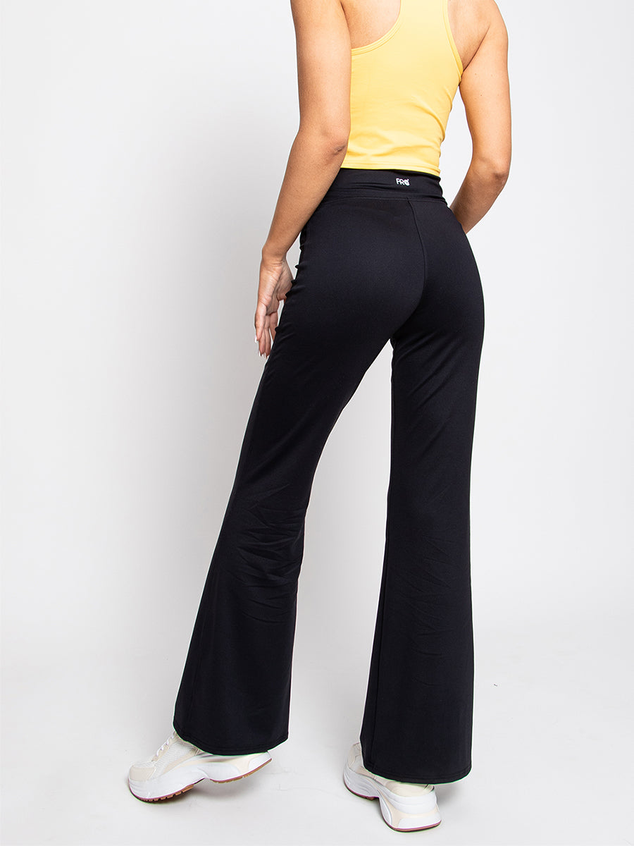 HEDEN-01 black women's trapeze pants