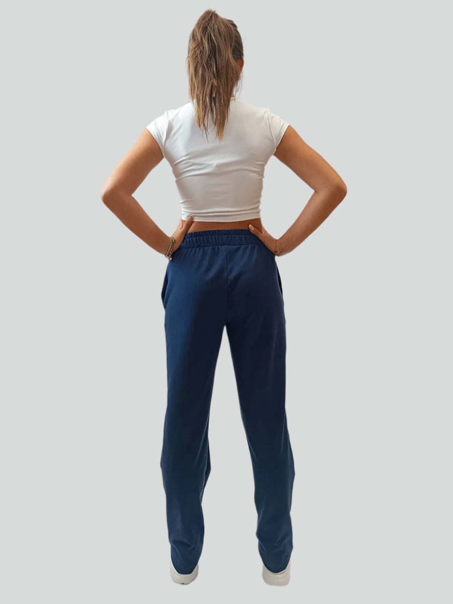 BARMY 45 - SÖTÉTKÉK EGYENES SZÁRÚ PAMUT NADRÁG