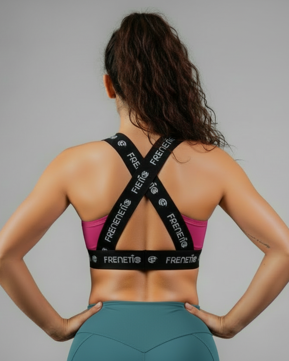 GAVINO-28 pink, women's sports top with removable foam insert