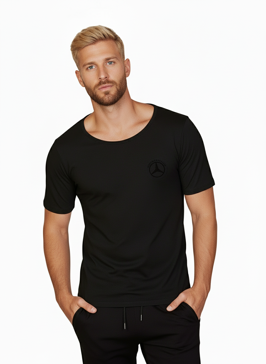 BANYN-01/01-fekete pamut poló