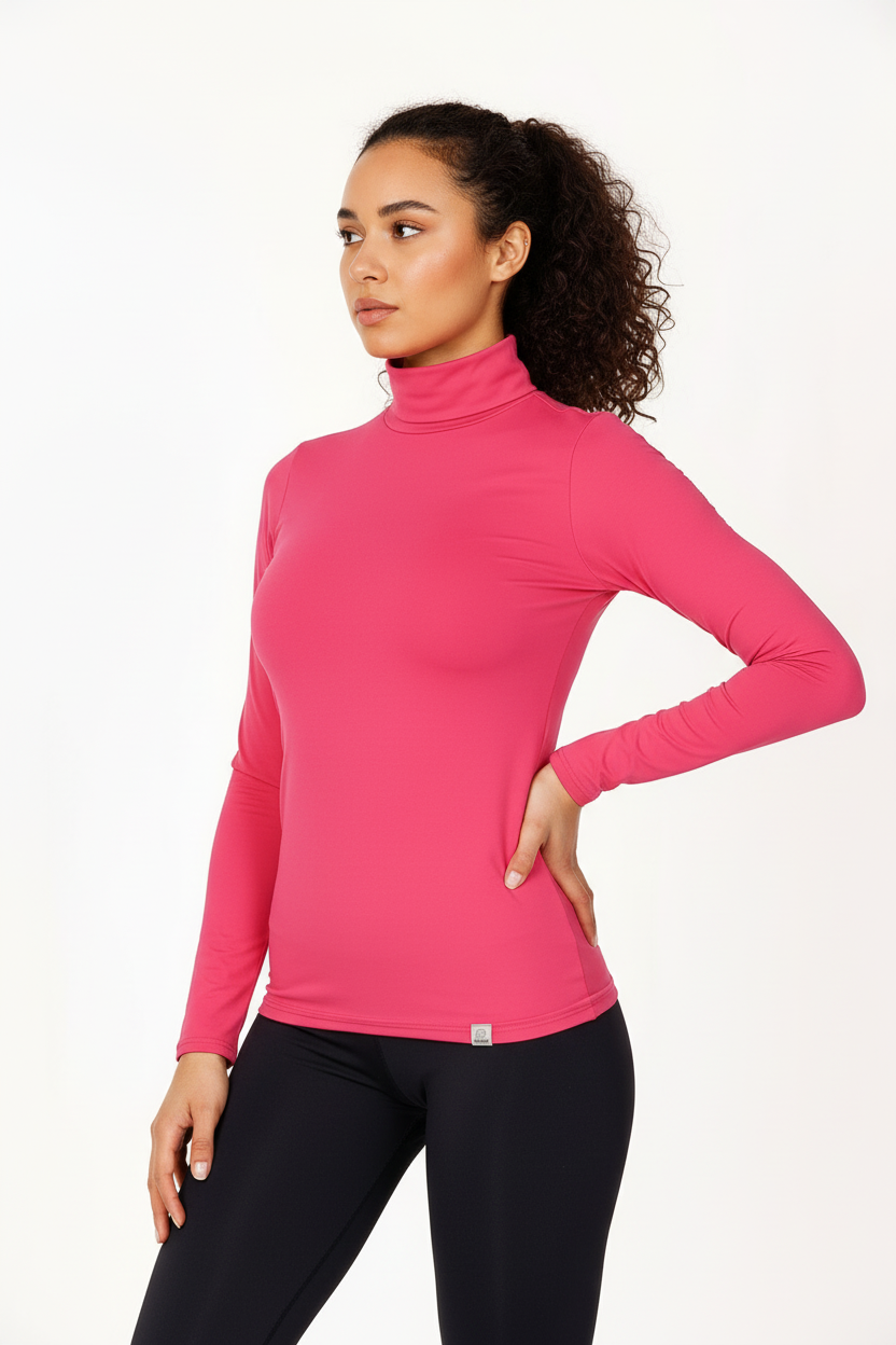 HEATER-27 rózsaszín, női sport garbó