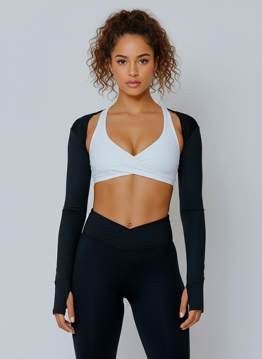 SOLANGE-01 čierne, dámske bolerko