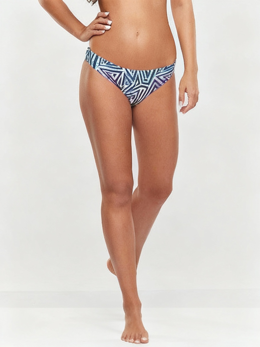 GWEN-45 tmavomodrá vzorovaná palica fitness spodná časť