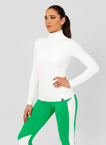 HEATER-00 fehér, női sport garbó