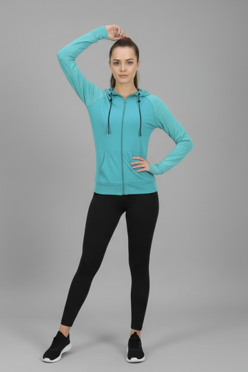 MENDY-52-Sportos cipzáras felső–vízkék-mozgásra tervezve