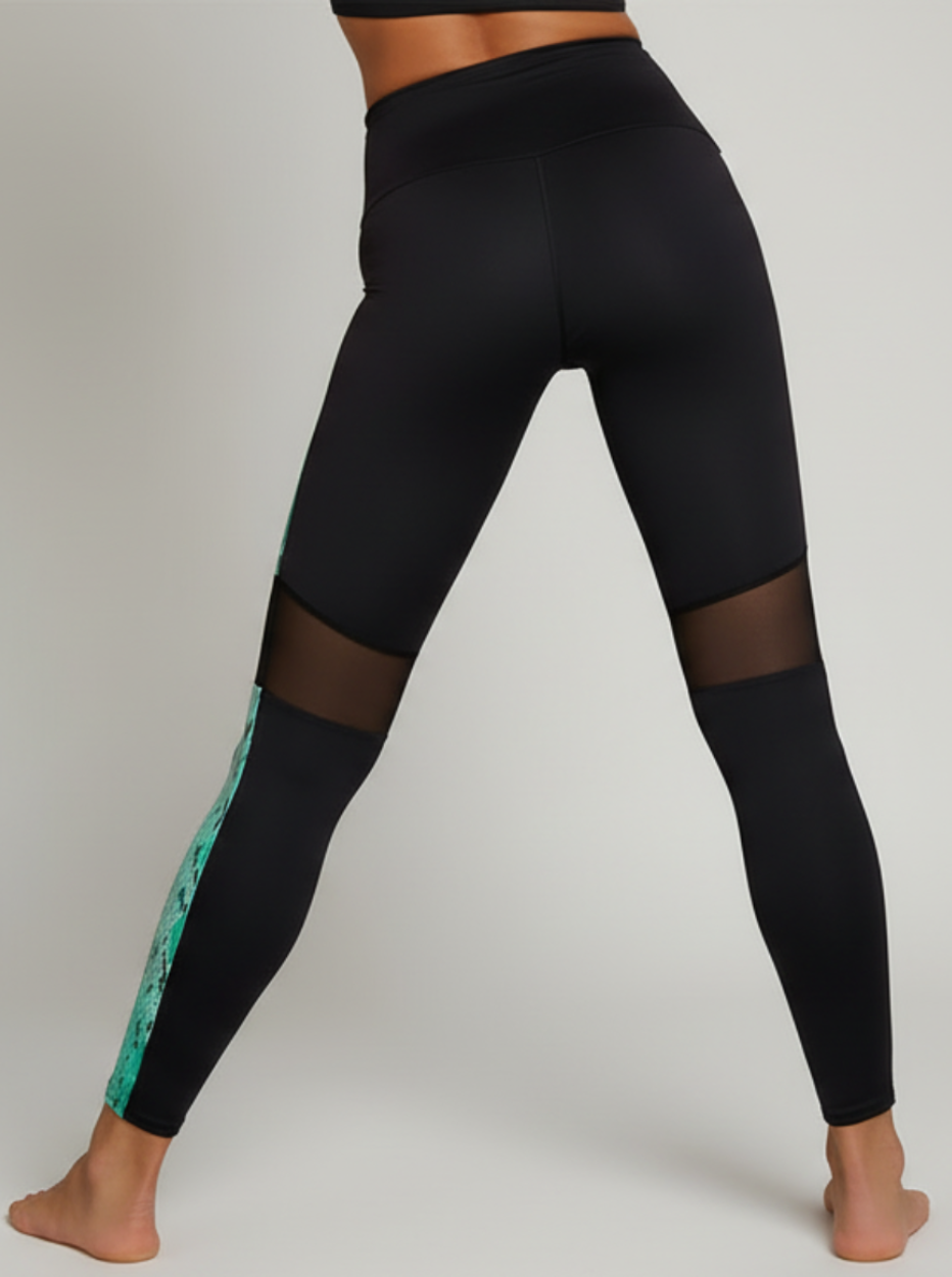 PATRICIA-57 snake print sports leggings