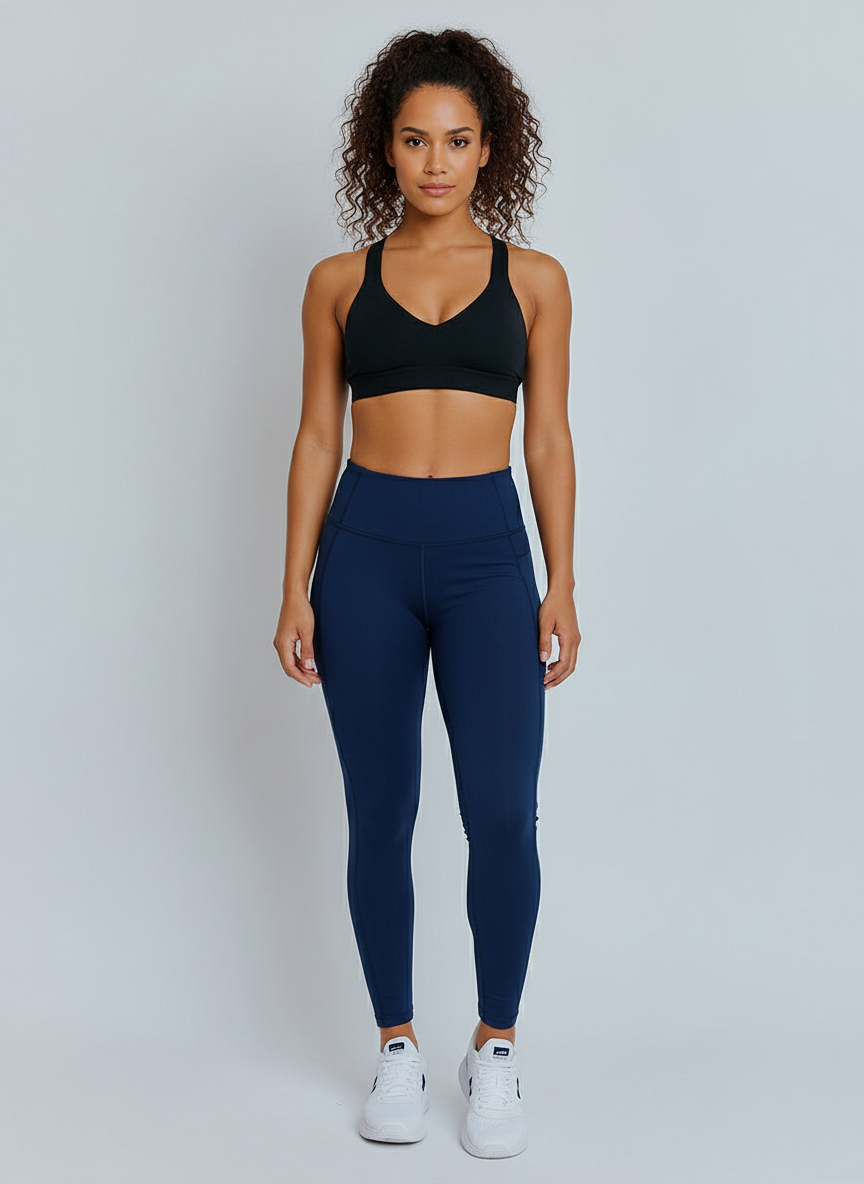 SIENNA-45 tmavomodré priliehavé spodné legíny