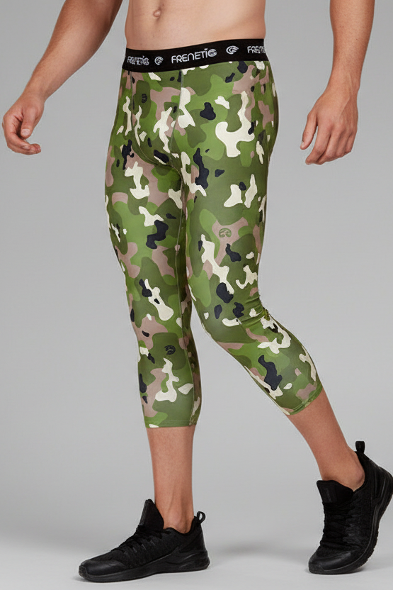 ZENON-55 men's camouflage 3/4 capri