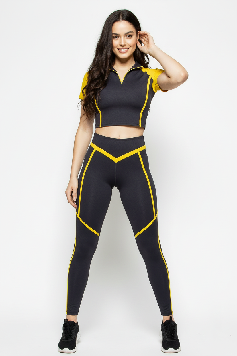 ARAGON-03/15 dark gray zipped shirt