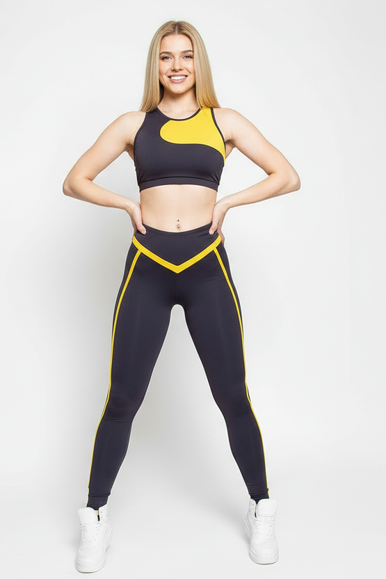 AZUR-03/15 dark gray sports top