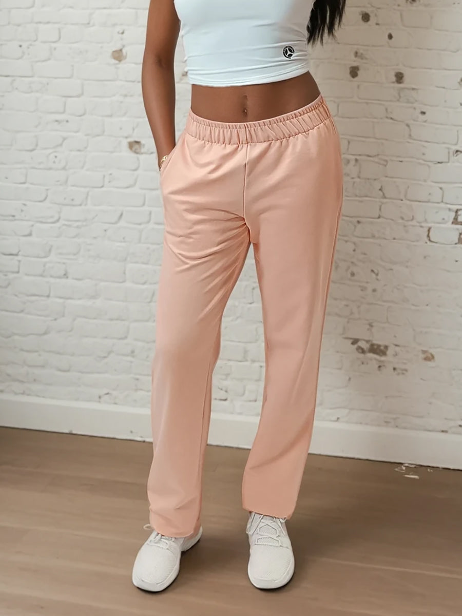 BARMY 29 - RUŽOVÉ ROVNÉ BAVLNENÉ NOHAVICE