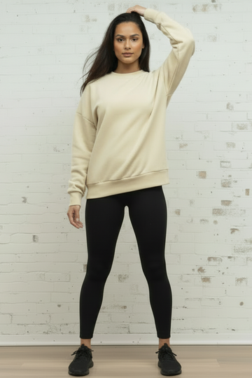 JUNO cotton sweater - Valentin Prosecco Mood
