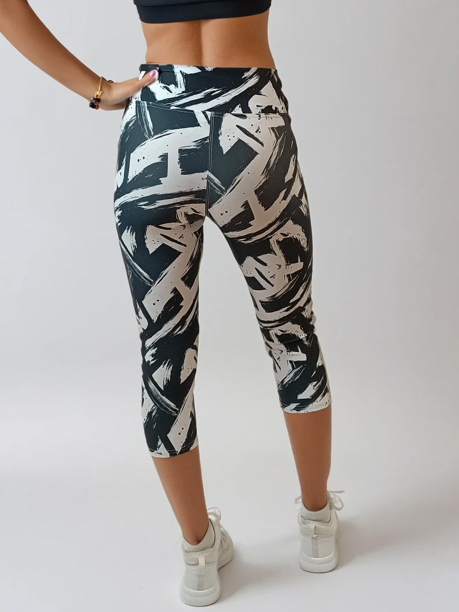 MAGNET -01 női 3/4 sport leggings, magas derékkal