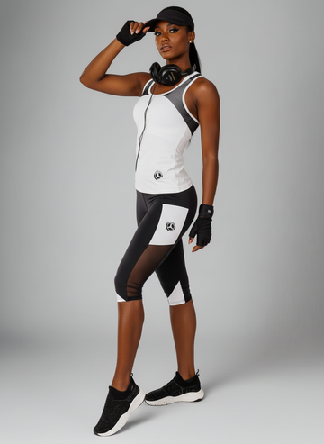 JOSIE-01/43 čierno-kráľovsko modré nohavice po kolená s bočnými vreckami