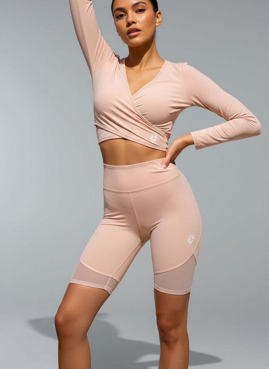 OZZY-29 svetloružové cyklistické šortky