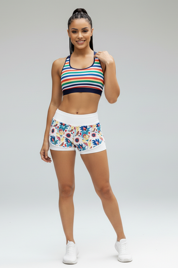 MONTE-45 színes, csíkos sportmelltartó