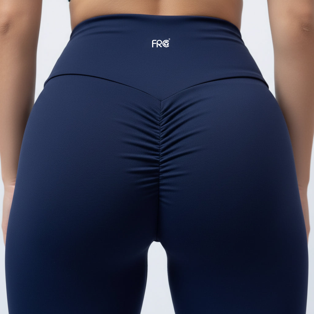 SIENNA-45 sötétkék húzott fenekű leggings