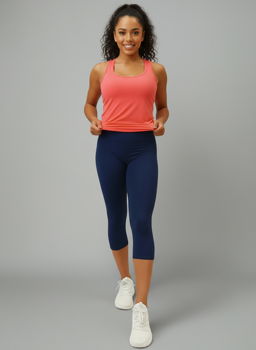 HANGA –45-Sötétkék-Női sportos térdnadrág